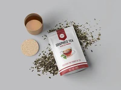Classic Black Tea Pouch black tea brand identity graphic design minimalist branding modern packaging organic tea packaging design product design tea lovers tea packaging