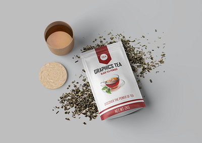 Classic Black Tea Pouch black tea brand identity graphic design minimalist branding modern packaging organic tea packaging design product design tea lovers tea packaging