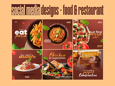 Food & restaurant social media post design ads ads design banner banner design branding design facebook fb ads food graphic design illustration instagram post instagram post template instagram stories logo post design restaurant social media ads social media banner social media design