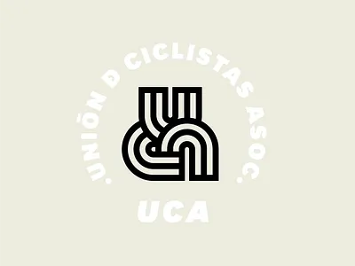 UCA bike bran lettering logo monogram mtb
