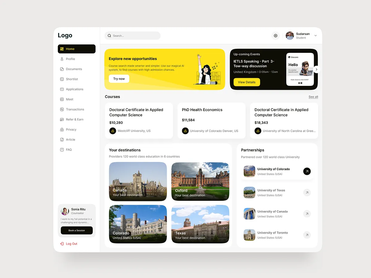 School Dashboard designs, themes, templates and downloadable graphic ...