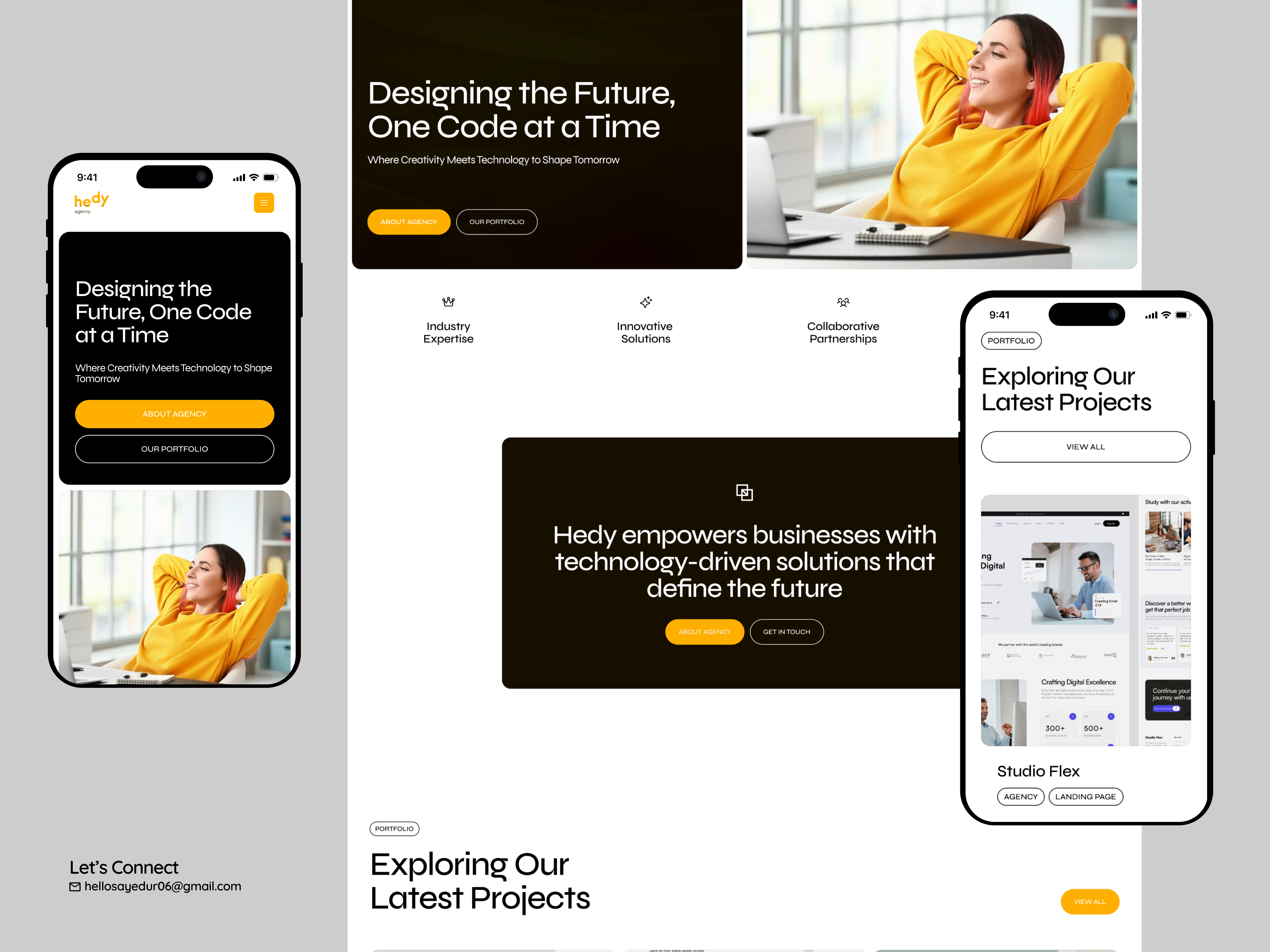 Digital Agency Mobile Repsonsive Design agency website apps design branding design good ui graphic design landing page minimal design popular design sayedur06 ui ui ux