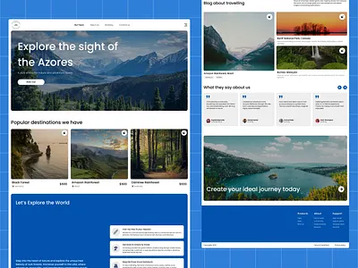 Website for Forest Hiking Adventures🌲 booking wesbite design landing page ui ux website