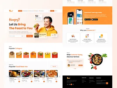 Food Delivery Website UI delivery service design food delivery food lovers food website landing landing page responsive design ui ui design ui ux uiux user experience ux design web design web inspiration website ui