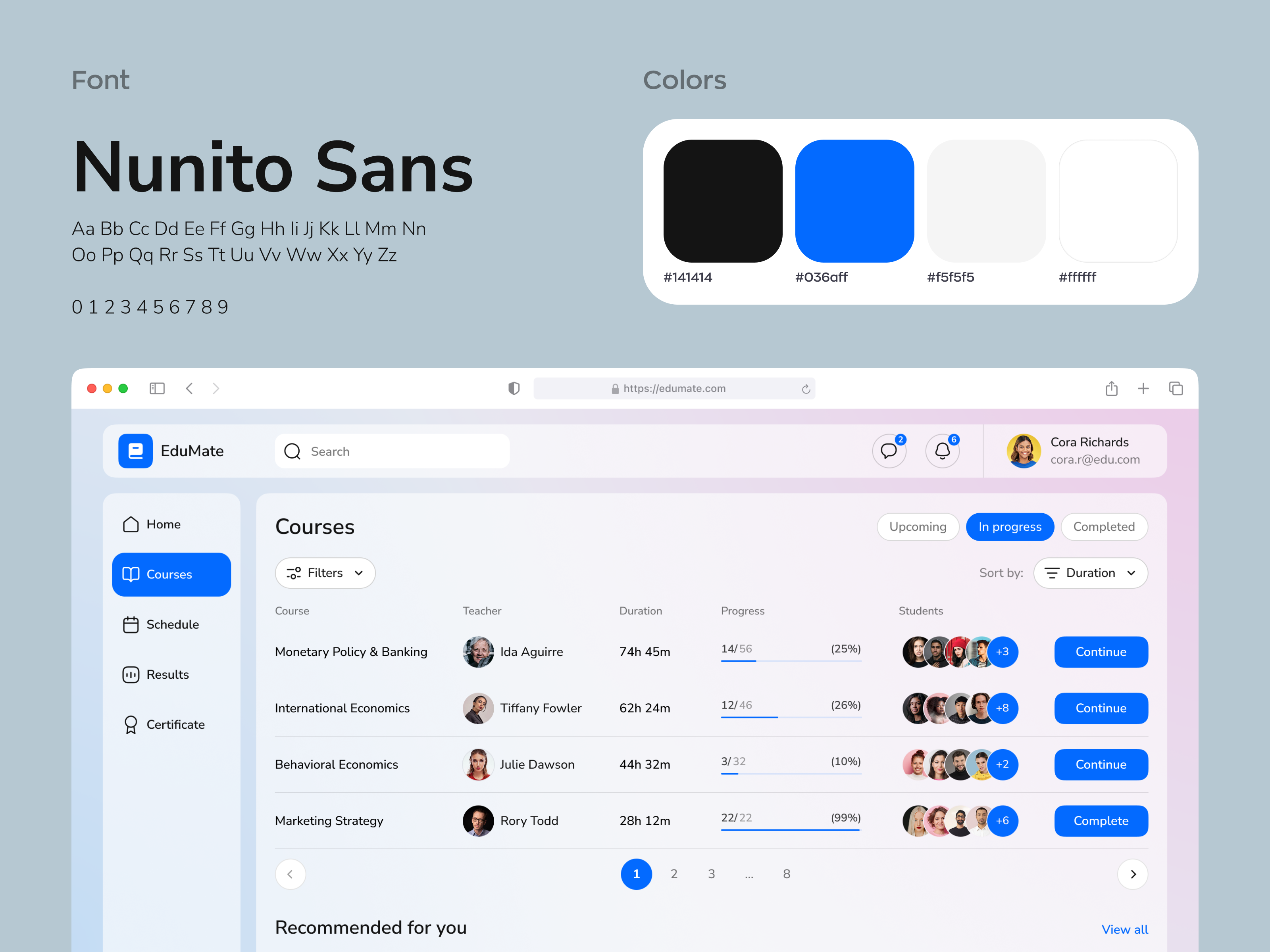Student Portal Web App UI/UX Design by Ronas IT | UI/UX Team on Dribbble