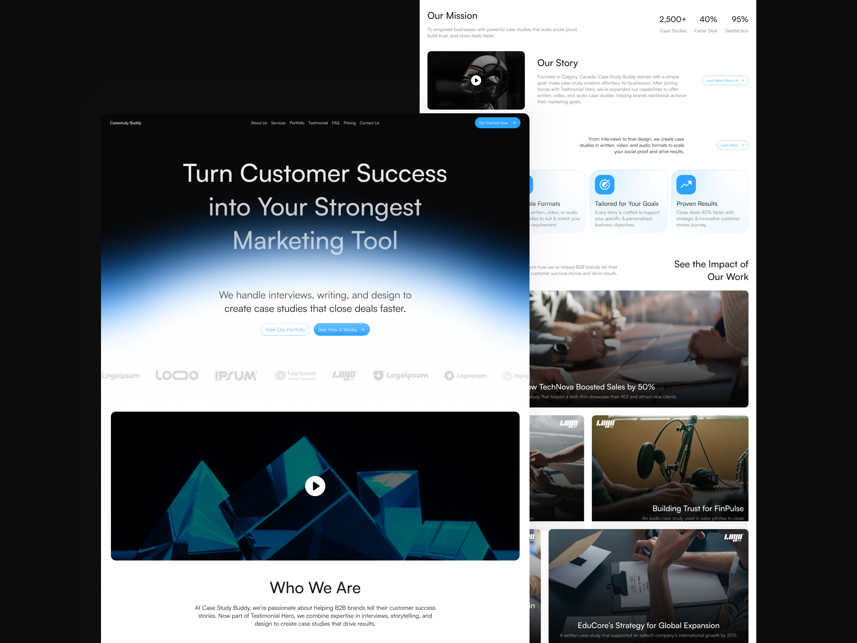 Example of Landing Page UI/UX Design