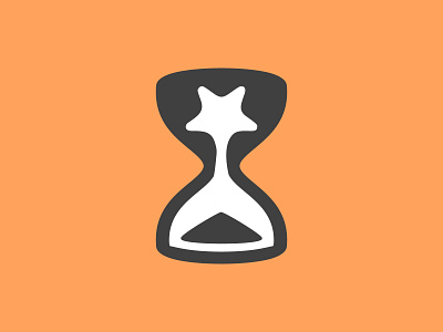 Startime (2016) hourglass logo design star time