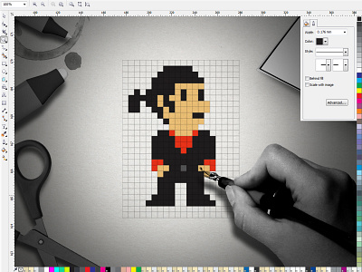 bo_rad (2012) design photoshop pixel pixel art