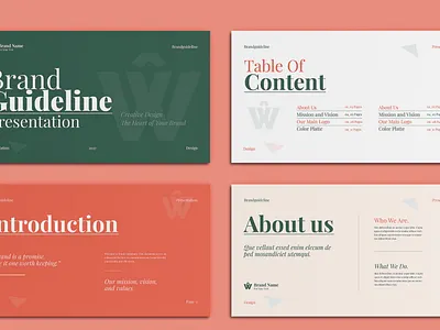 Brand Guideline Presentation Template brand branding design guideline presentation