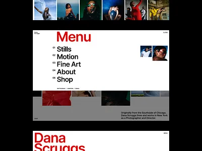 Photographer's Website clean desktop editorial grid layout menu minimal photo photographer portfolio ui uidesign ux uxdesign web webdesign website website design