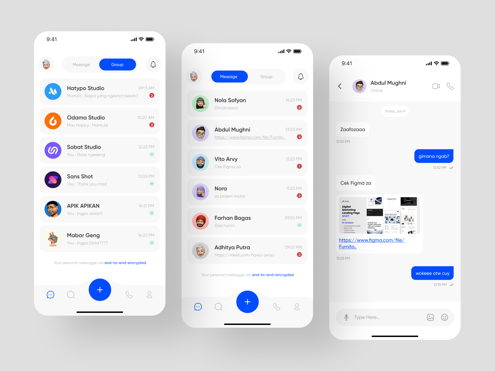 muchat - Chat Mobile App by Faza Dzikrulloh for Hatypo Studio on Dribbble