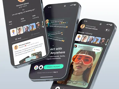 Social Connect – A Modern Social Networking App branding futureofsocial graphic design logo ui