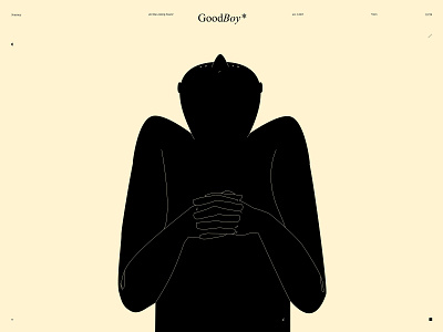 Good Boy* abstract composition conceptual illustration design dual meaning figure illustration foward good good man hands hands illustration illustration laconic lines looking forawrd looking up minimal poster pray praying