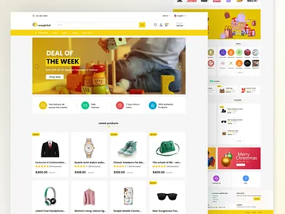 E-Commerce landing page adobe illustrator adobe photoshop adobe xd branding design e commerce graphic design illustration landing page logo mobile app ui ui vector website design