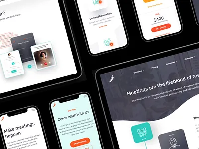 Chili Piper branding design development seo ui ux web design web development webflow website transformation