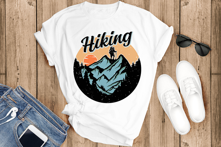 Hiking T-shirt Design, Hiking Shirt Design