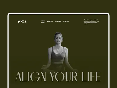 Online Yoga Platform about us e learning hero section landing page design mobile responsive design ui website design yoga website