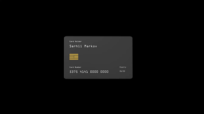 3D credit Card 2025 3d after effect animation bank blender branding credit card finance fintech money motion graphics trend ui