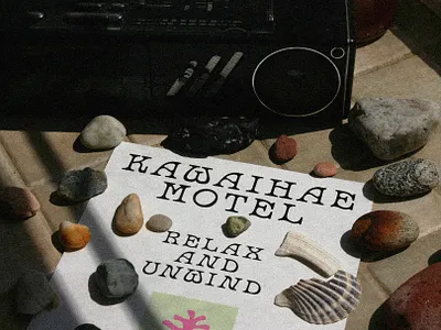 Kawaihae Motel - Poster accomodation airbnb art direction branding design font font design fonts graphic design hawaii hotels minimalism pacific poster poster design small business type type design typography vacation