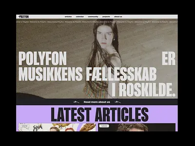 Polyfon - Website Design, 01 design interface landing page layout trypography ui webdesign website