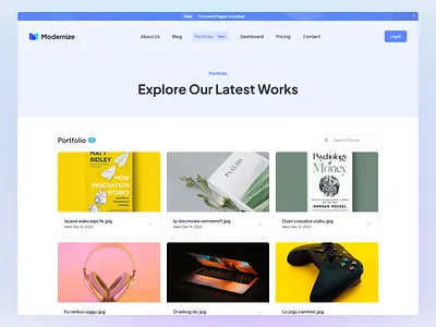 Modernize Portfolio Page Design admin panel design admin template admin template design dashboard design design ui porfolio page design portfolio portfolio page portfolio page design portfolio page panel ui portfolio page template ui portfolio page ui product page design product page ui product portfolio page ui ui design ui ux design user experience