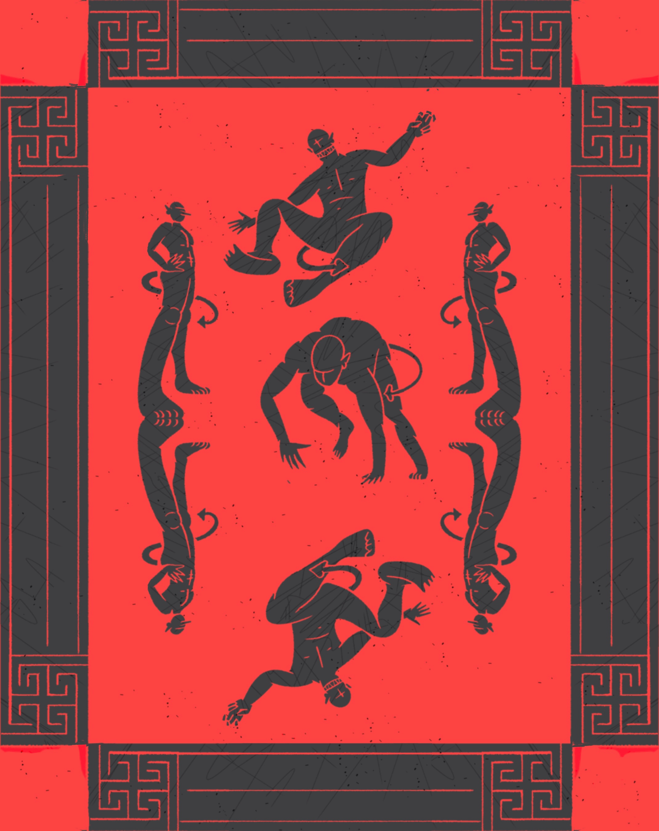 No One Knows anarchy animal cha character design demon devil goblin illustration jump monster