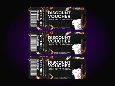 Exclusive Voucher Design for Academic Organization academic brochure coupon creative design education event ticket flyer graphic design layout design marketing poster print design promotional student organization ticket visual design voucher