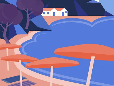 Costa Blanca Abahana Villas Illustration branding design graphic design icon illustration marcoriolserra minimal ui vector vectorillustration