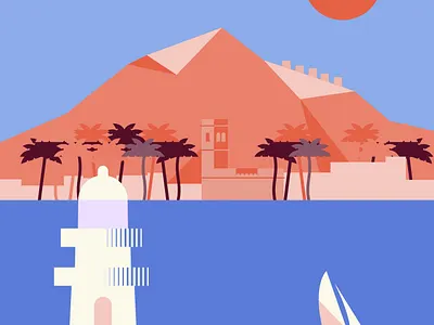 Jávea Abahana Villas Illustration branding design graphic design icon illustration marcoriolserra minimal ui vector vectorillustration