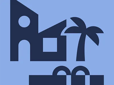 Abahana Villas Pictogram branding design graphic design icon illustration marcoriolserra minimal ui vector vectorillustration