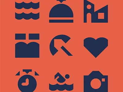 Abahana Villas Pictograms branding design graphic design icon illustration marcoriolserra minimal ui vector vectorillustration