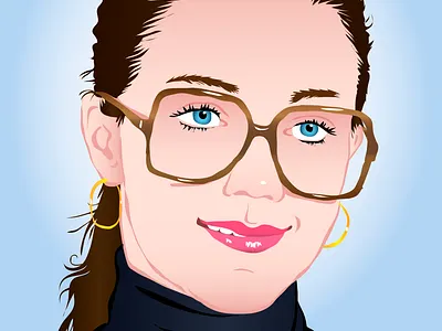 Lynda Carter likes You. dirty vector illustration lynda carter portrait quickhoney