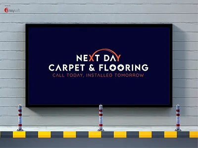 The logo named "Next Day Carpet & Flooring" designed by Ansysoft adobeillustrator colorado coloradohomeowners fastestfloors fastflooring fastflooringreplacement flooringinstallation flooringsales floorrepair homeimprovement homeowners homeprojects logodesign newbrand newfloors propertymanagers quickflooring remodel rentalproperty speedyinstallation