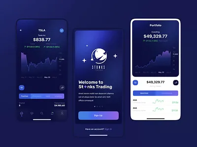 Stonks App crypto equity portfolio finance fintech invest learning market money order stock trading
