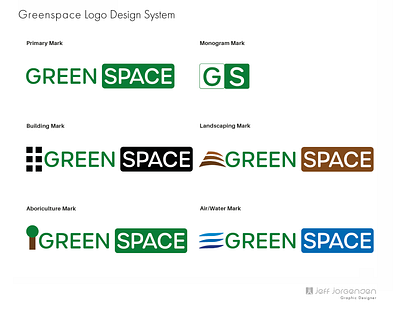 GREENSPACE - Logo Design System branding logo logo design