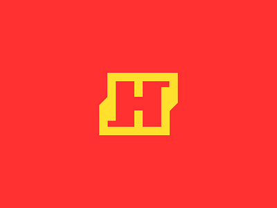 H Letter bold branding clean logo custom mark geometric h letter h letter logo letter design lettermark logo mark minimal logo modern red simple