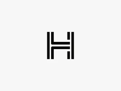 H Letter bold branding custom mark geometric h letter h letter logo letter design lettermark logo mark minimalism monogram outline simple mark typography