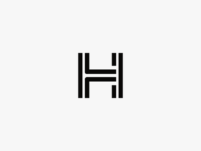 H Letter bold branding custom mark geometric h letter h letter logo letter design lettermark logo mark minimalism monogram outline simple mark typography