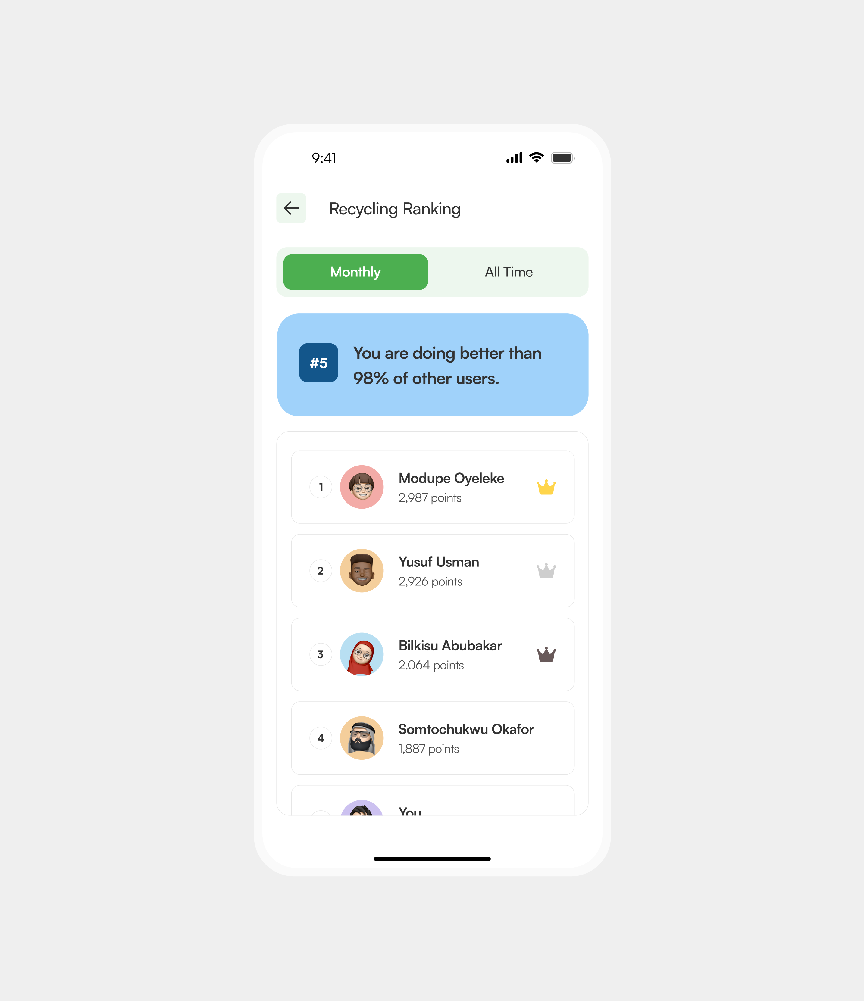 Recycling Ranking app branding daily ui design landing page ui