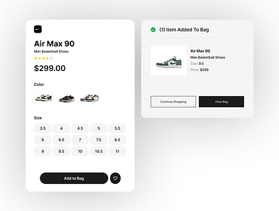 Add to Cart UI 🛒 add cart component e commerce ui