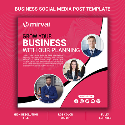 Corporate Social Media Post Design by Graphic Wing Team ads design branding business design corporate design graphic designer graphic wing illustration instagram post design logo social media post design