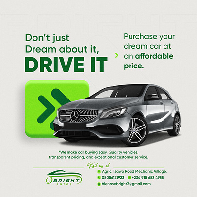 Flyer Design branding car dealer flyer graphic design social media