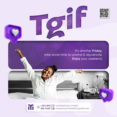 TGIF Post branding flyer graphic design social media tgif