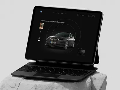 Car Dealership Website 3d homepage ui web