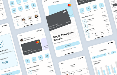 Mobile Banking App | SPR.bank banking app branding fintech graphic design mobile app mobile app design mobile banking online banking ui