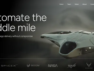 FALCYN Design drone future futuristic hero hero design hero section modern service sleek tech technology web design website design