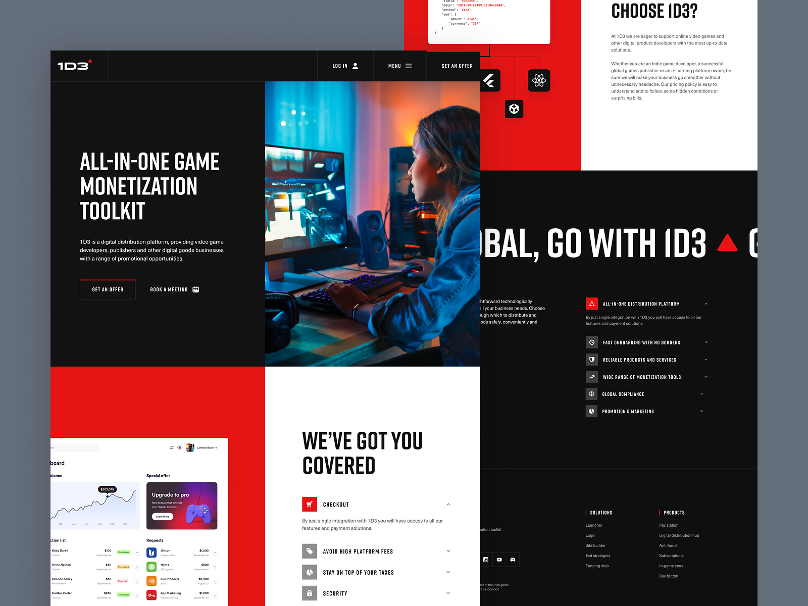 site Concept for a Digital Distribution Platform by Andrei Spitzer