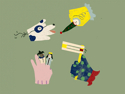 'Purim' Holiday Illustration children costume cute gloves holiday procreate purim theatre