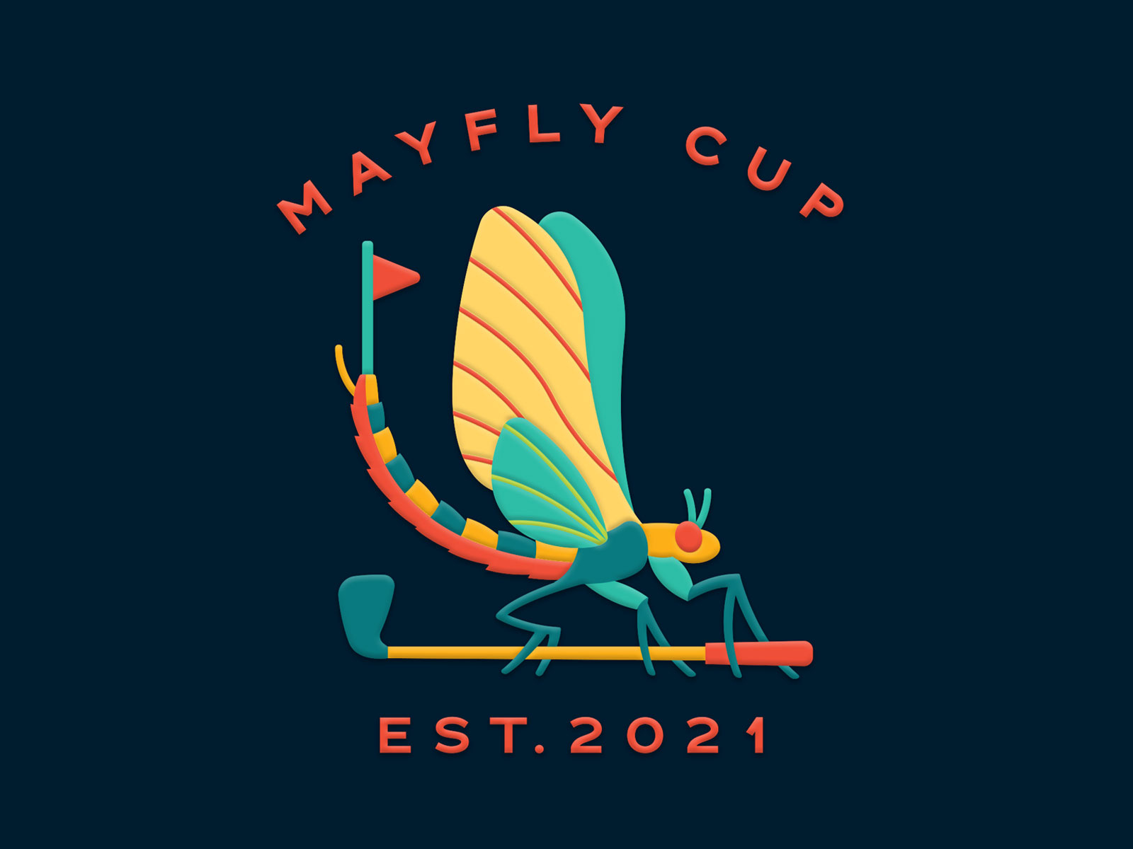 mayfly cup logo by pseudodudo on Dribbble