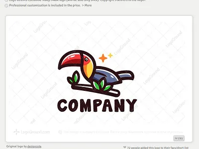Colorful Toucan Logo branding design graphic design illustration logo logo design